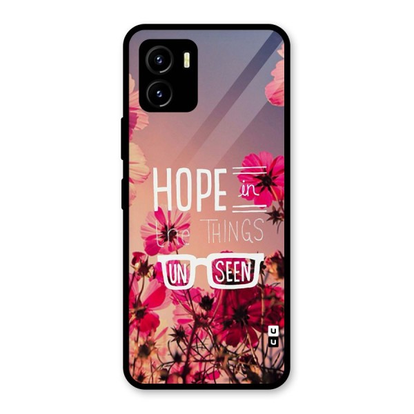 Unseen Hope Glass Back Case for Vivo Y15s