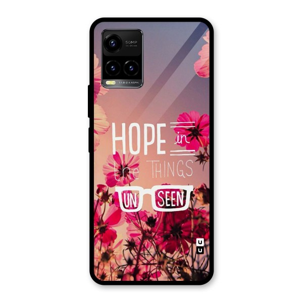 Unseen Hope Glass Back Case for Vivo Y21G