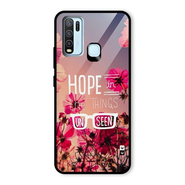 Unseen Hope Glass Back Case for Vivo Y30