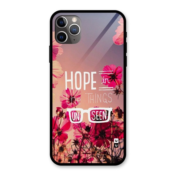 Unseen Hope Glass Back Case for iPhone 11 Pro Max