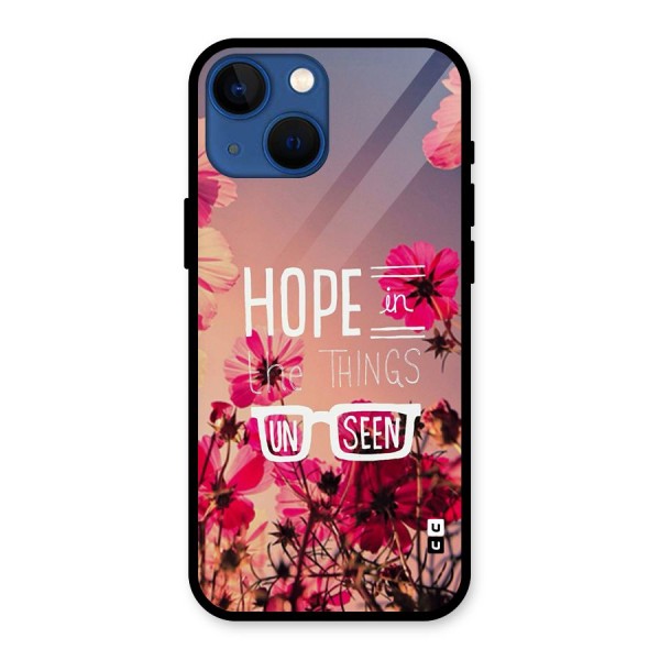 Unseen Hope Glass Back Case for iPhone 13 Mini