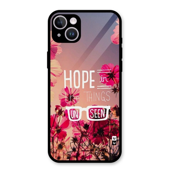 Unseen Hope Glass Back Case for iPhone 14 Plus