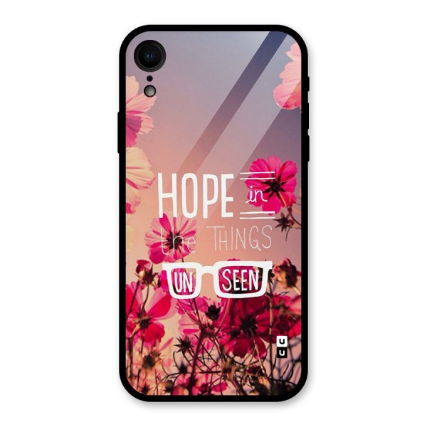 Unseen Hope Glass Back Case for iPhone XR