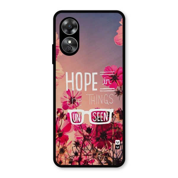 Unseen Hope Metal Back Case for Oppo A17