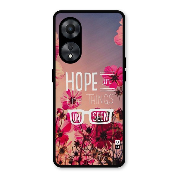 Unseen Hope Metal Back Case for Oppo A78