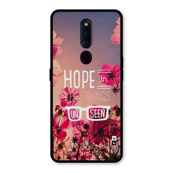 Unseen Hope Metal Back Case for Oppo F11 Pro