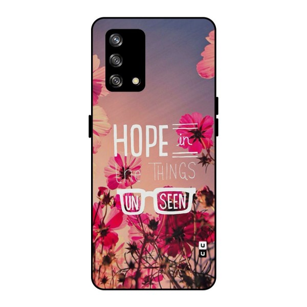 Unseen Hope Metal Back Case for Oppo F19s