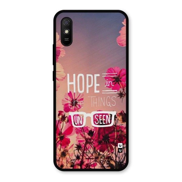 Unseen Hope Metal Back Case for Redmi 9a