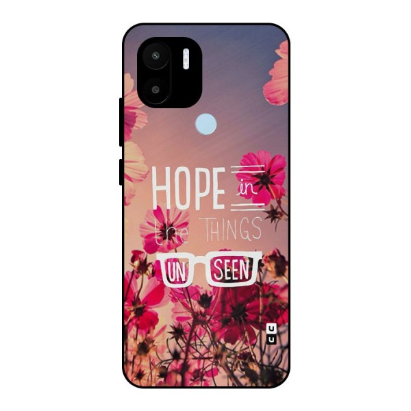 Unseen Hope Metal Back Case for Redmi A1 Plus