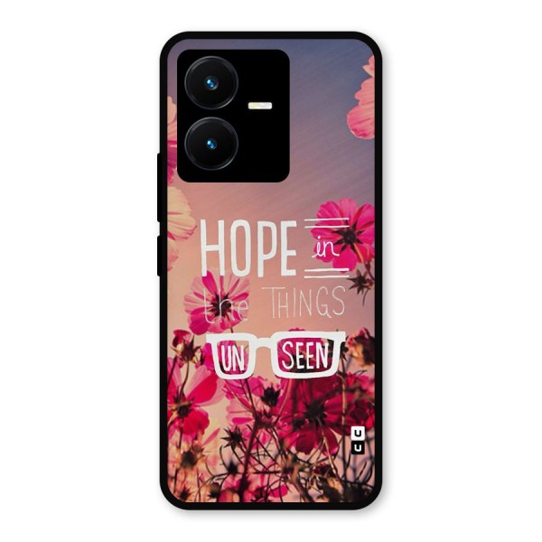 Unseen Hope Metal Back Case for Vivo Y22s