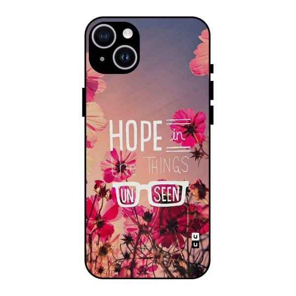 Unseen Hope Metal Back Case for iPhone 14 Plus