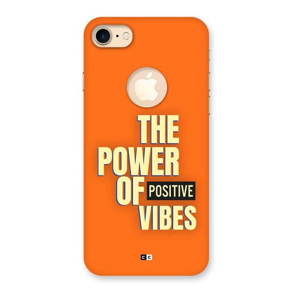 Upbeat Vibes Back Case for iPhone 8 Logo Cut