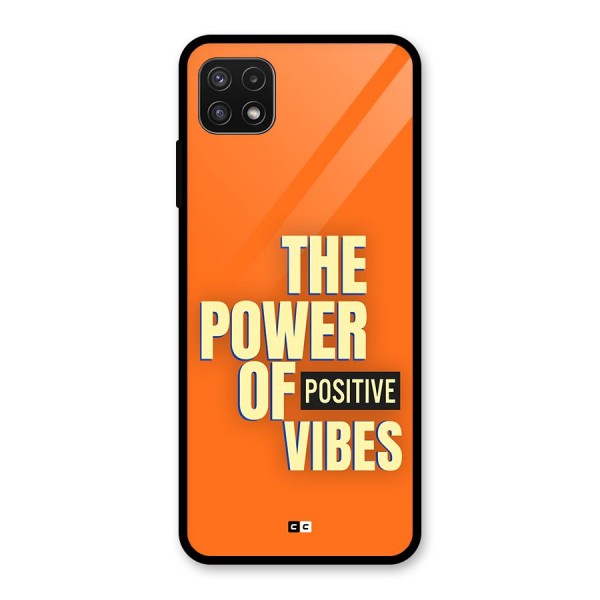 Upbeat Vibes Glass Back Case for Galaxy A22 5G