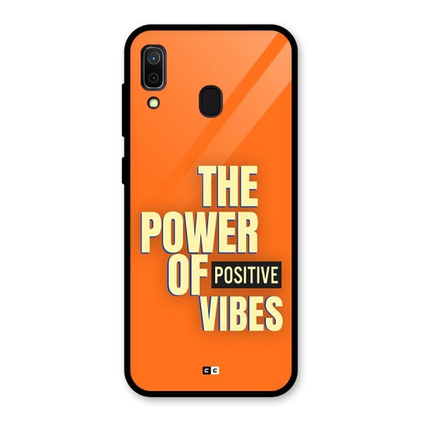 Upbeat Vibes Glass Back Case for Galaxy A30