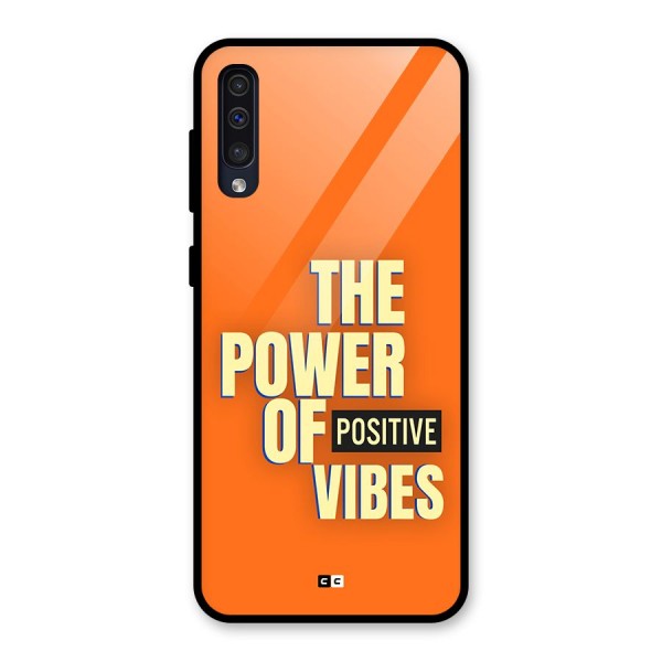 Upbeat Vibes Glass Back Case for Galaxy A30s