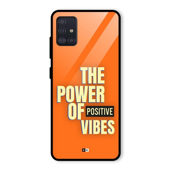 Upbeat Vibes Glass Back Case for Galaxy A51