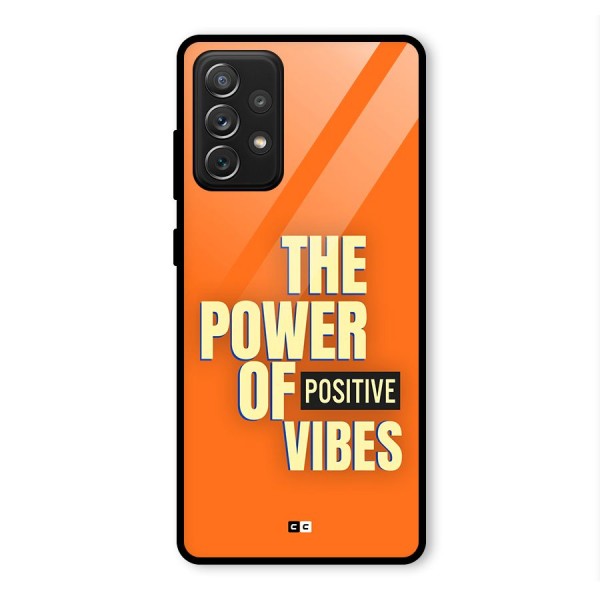 Upbeat Vibes Glass Back Case for Galaxy A72