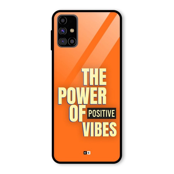 Upbeat Vibes Glass Back Case for Galaxy M31s