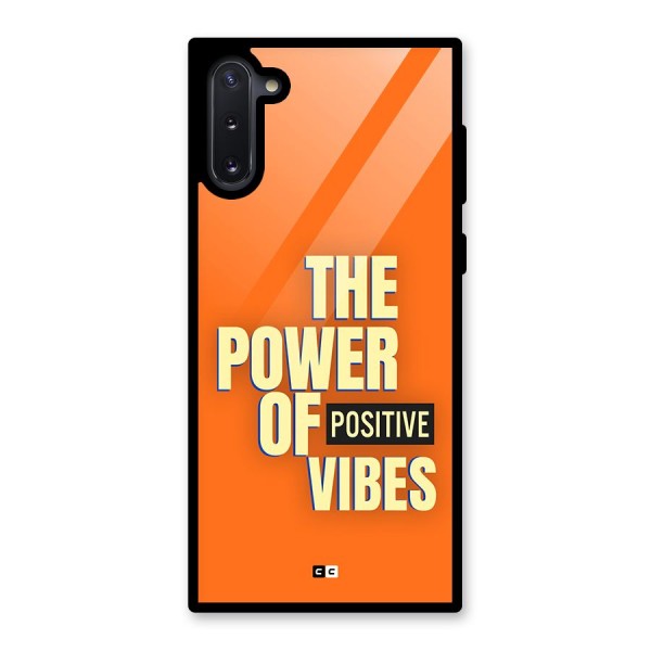 Upbeat Vibes Glass Back Case for Galaxy Note 10