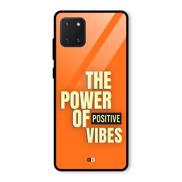 Upbeat Vibes Glass Back Case for Galaxy Note 10 Lite