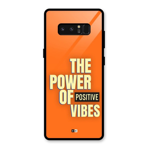 Upbeat Vibes Glass Back Case for Galaxy Note 8