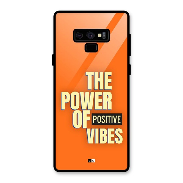 Upbeat Vibes Glass Back Case for Galaxy Note 9