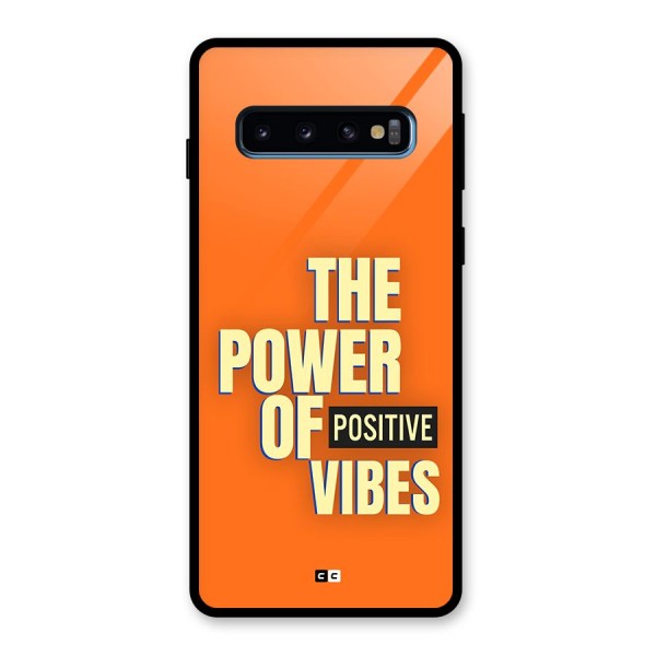 Upbeat Vibes Glass Back Case for Galaxy S10