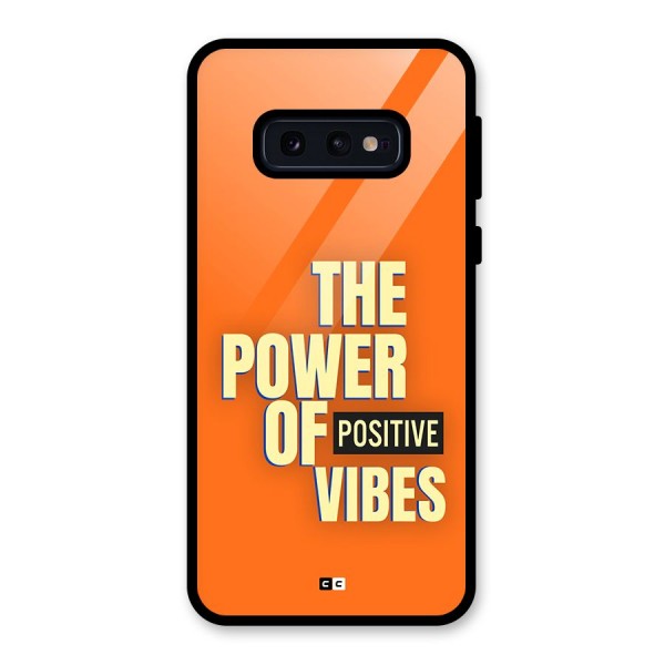 Upbeat Vibes Glass Back Case for Galaxy S10e