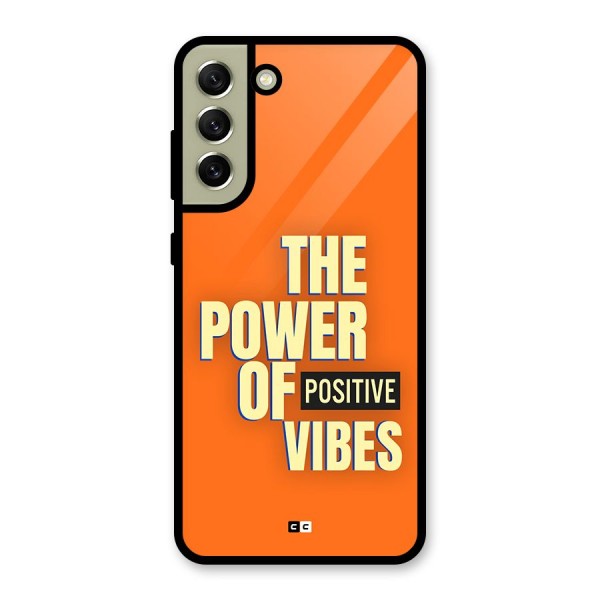 Upbeat Vibes Glass Back Case for Galaxy S21 FE 5G