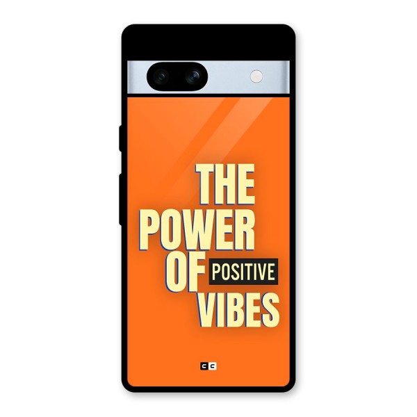 Upbeat Vibes Glass Back Case for Google Pixel 7a