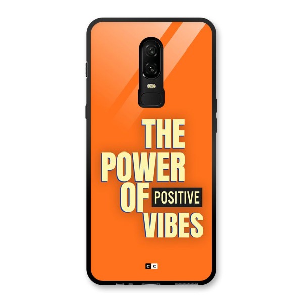 Upbeat Vibes Glass Back Case for OnePlus 6