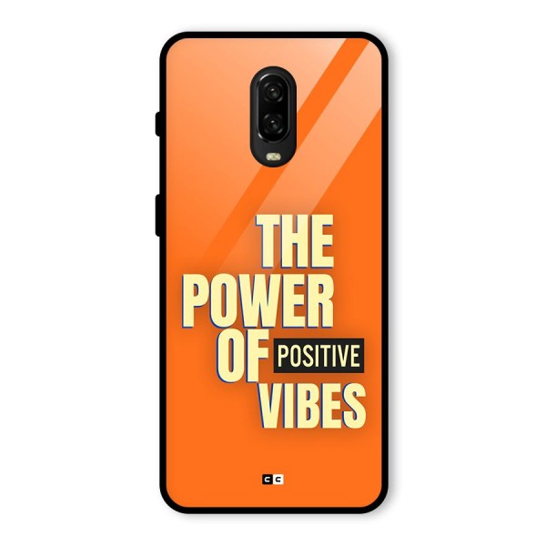 Upbeat Vibes Glass Back Case for OnePlus 6T