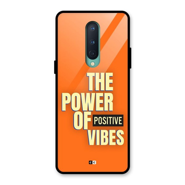 Upbeat Vibes Glass Back Case for OnePlus 8