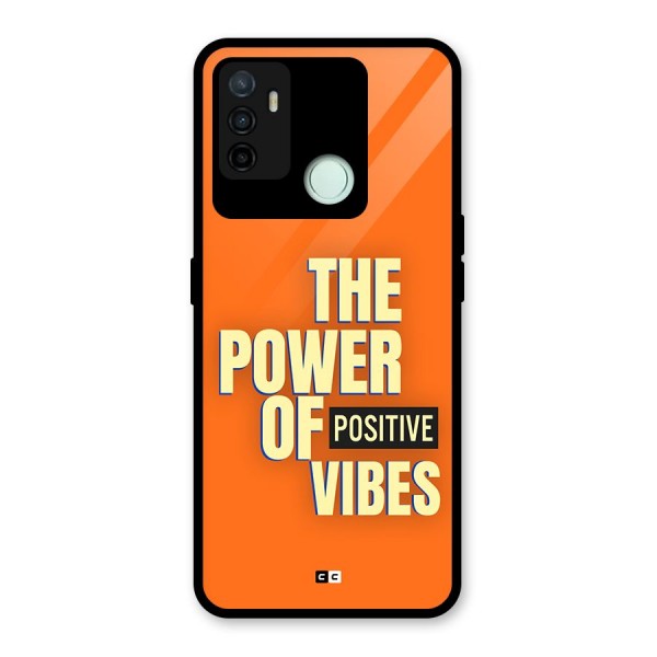 Upbeat Vibes Glass Back Case for Oppo A53