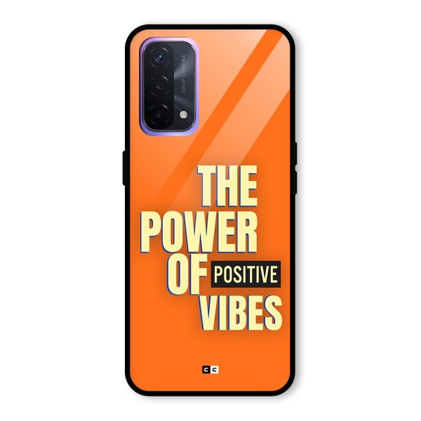 Upbeat Vibes Glass Back Case for Oppo A74 5G