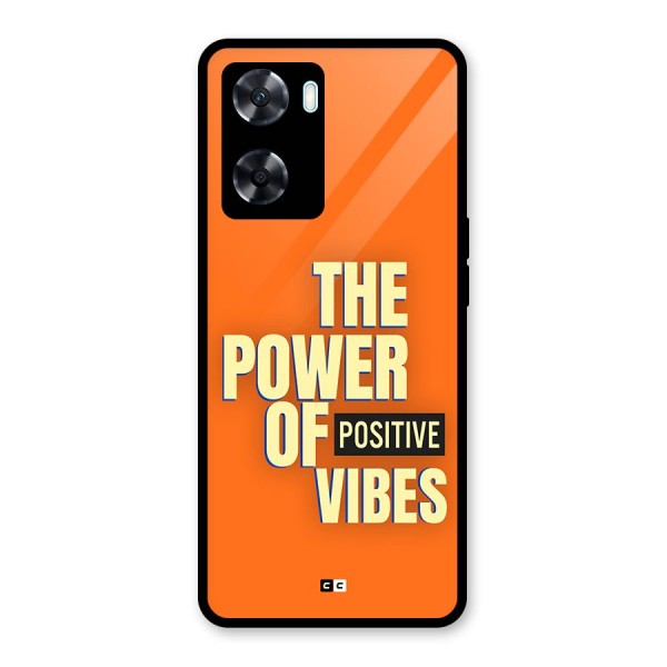 Upbeat Vibes Glass Back Case for Oppo A77