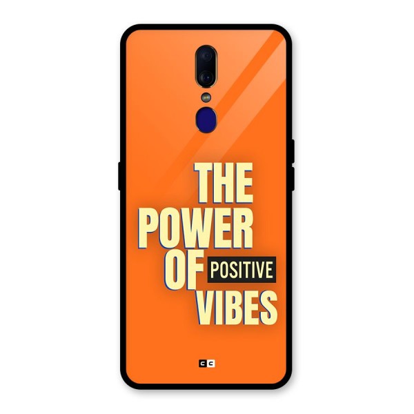 Upbeat Vibes Glass Back Case for Oppo F11