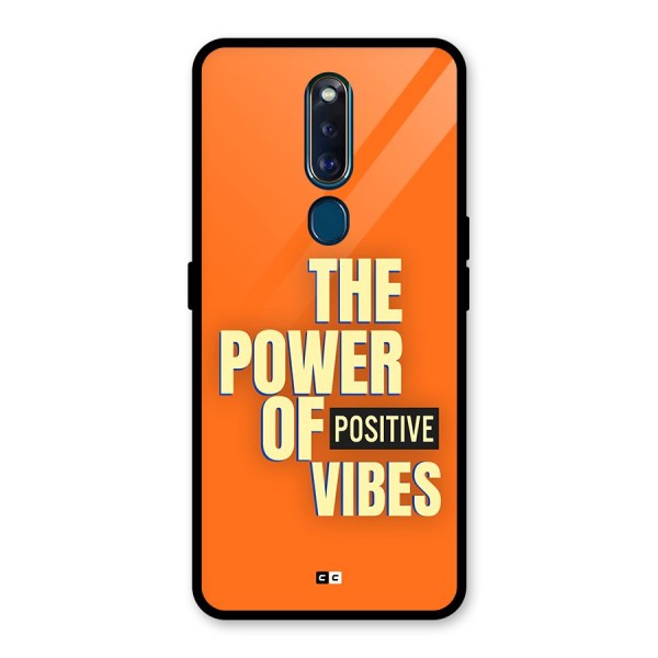 Upbeat Vibes Glass Back Case for Oppo F11 Pro