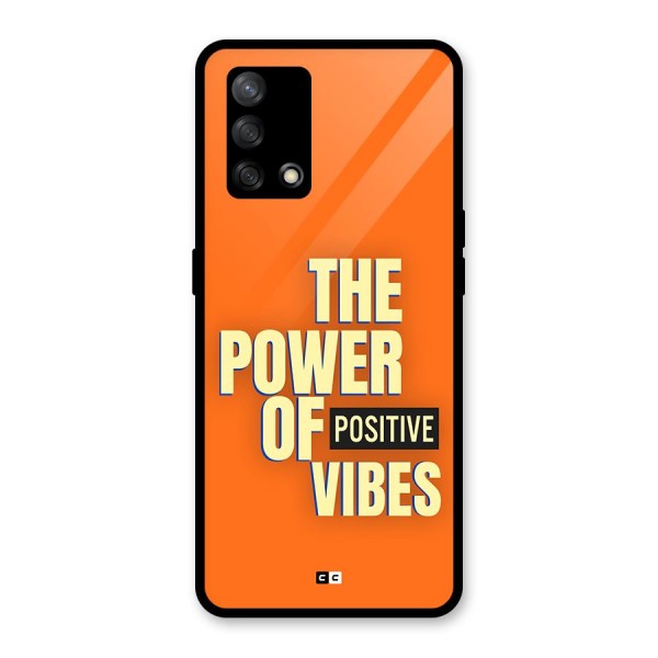 Upbeat Vibes Glass Back Case for Oppo F19s