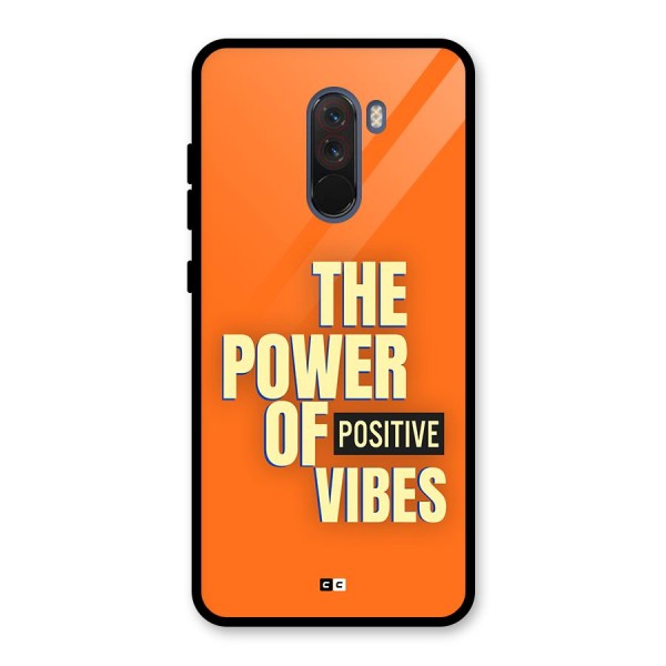 Upbeat Vibes Glass Back Case for Poco F1