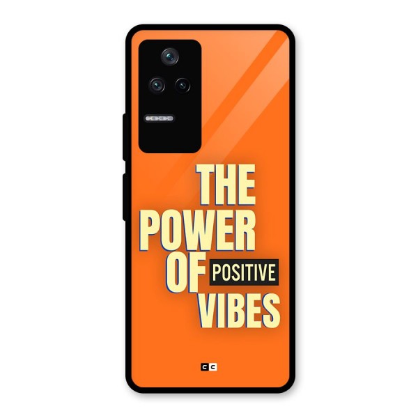 Upbeat Vibes Glass Back Case for Poco F4 5G