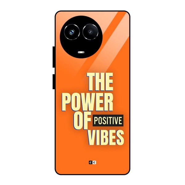 Upbeat Vibes Glass Back Case for Realme 11X