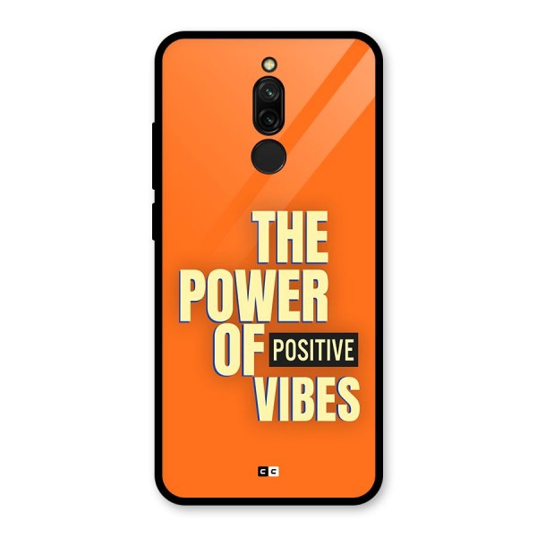 Upbeat Vibes Glass Back Case for Redmi 8