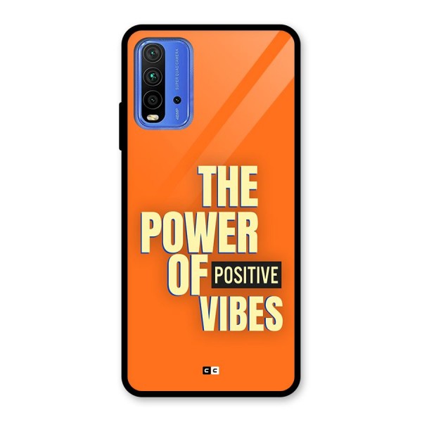 Upbeat Vibes Glass Back Case for Redmi 9 Power