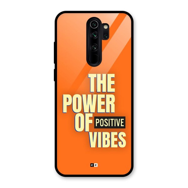 Upbeat Vibes Glass Back Case for Redmi Note 8 Pro