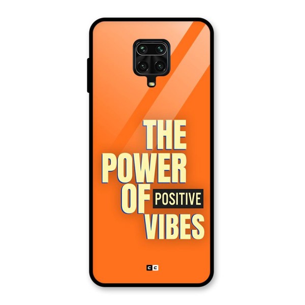 Upbeat Vibes Glass Back Case for Redmi Note 9 Pro