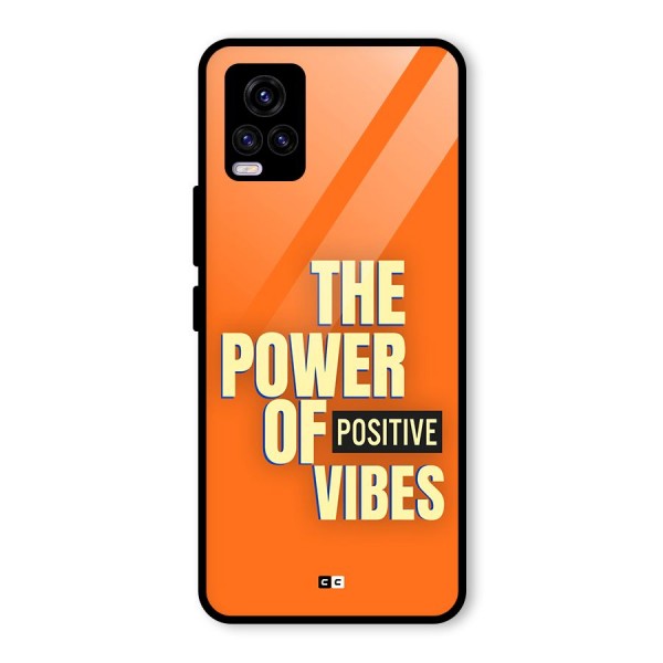 Upbeat Vibes Glass Back Case for Vivo V20 2021