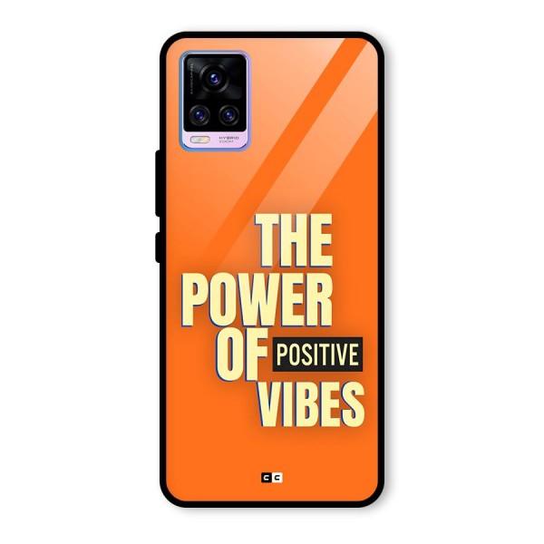 Upbeat Vibes Glass Back Case for Vivo V20 Pro