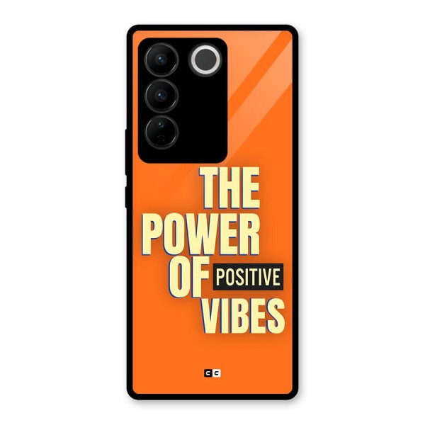 Upbeat Vibes Glass Back Case for Vivo V27 Pro