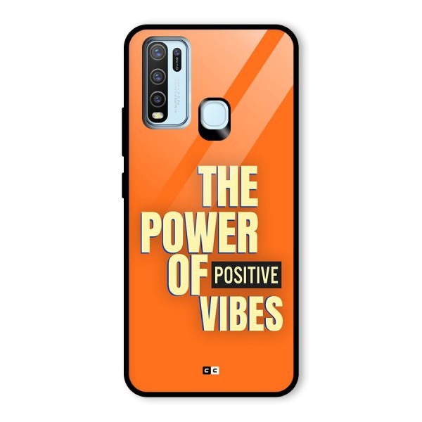 Upbeat Vibes Glass Back Case for Vivo Y30